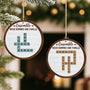 5220OFR2 ornement noel en bois a 1 couche personnalise nous formons une famille avec mots croises 5220o3lmi
