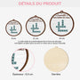 5220OFR3 ornement noel en bois a 1 couche personnalise nous formons une famille avec mots croises 5220o3lmi