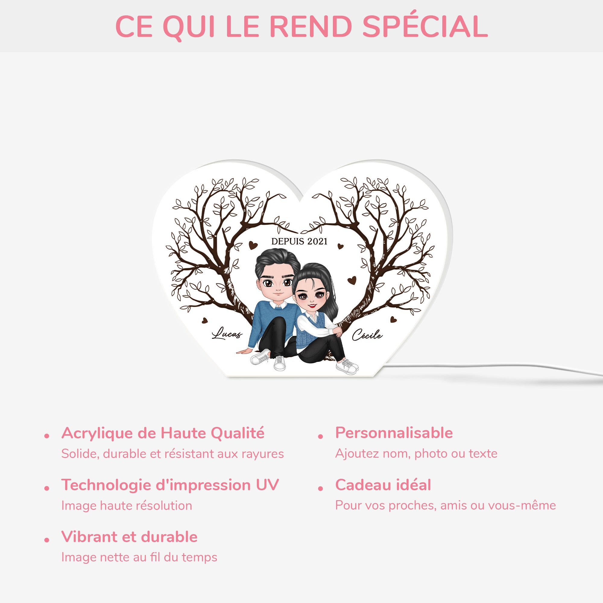 5233LFR4 lightbox personnalisable en couple depuis 5233l8htg
