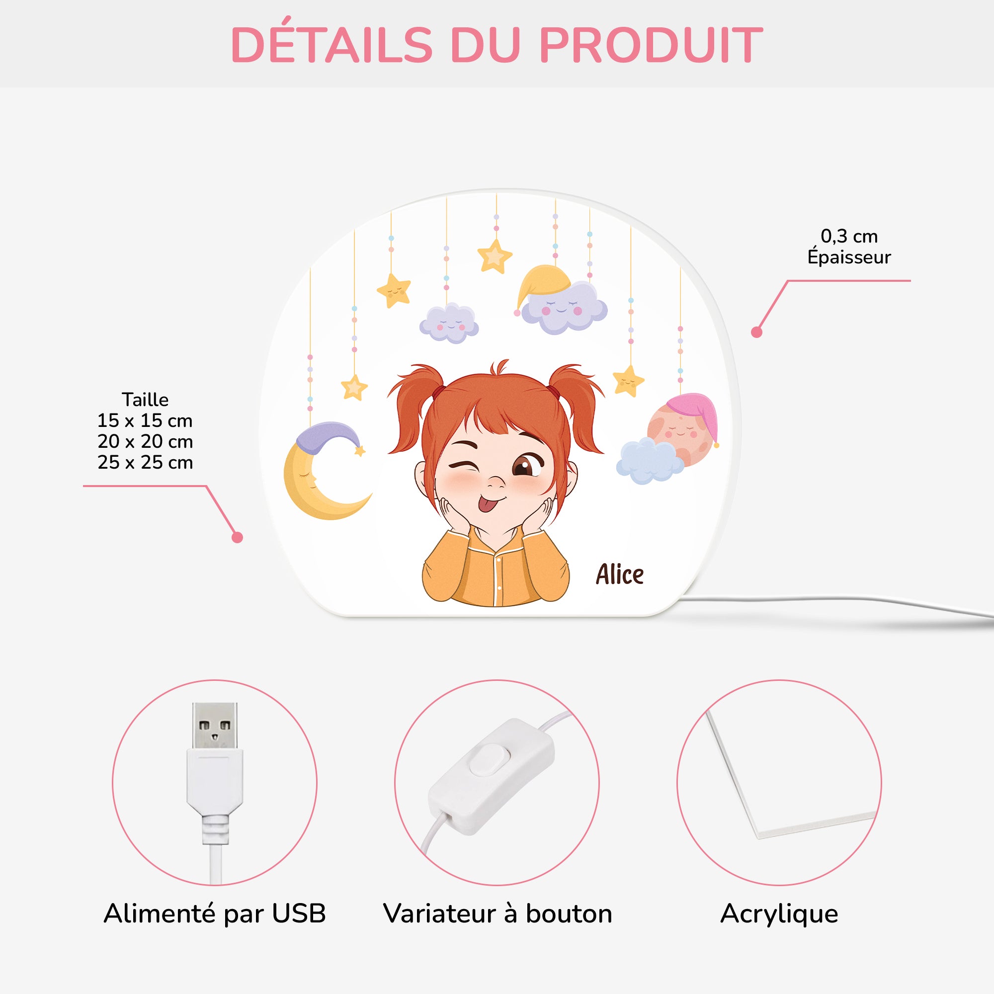 5236LFR3 lightbox personnalisable pour enfant nuit feerique 5236l8tnk