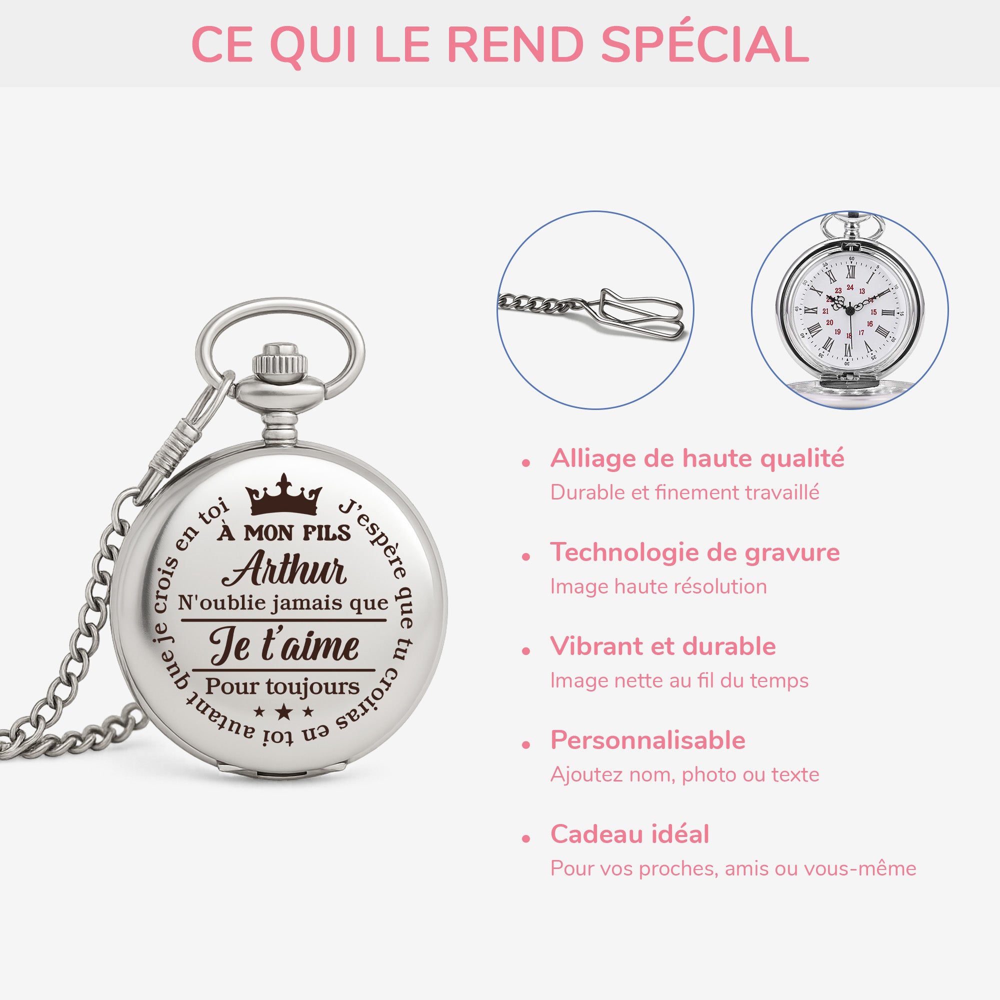 Lancardo Montre de Poche pour Homme,Montre à Gousset Gravée Cadeau,Personnalisé Cadeau de Anniversaire et Saint Valentin,Montre de Poche avec Chaîne,Beaux Cadeaux pour Votre Mari,Homme Lancardo Montre de Poche pour Homme,Montre à Gousset Gravée Cadeau,Personnalisé Cadeau de Anniversaire et Saint Valentin,Montre de Poche avec Chaîne,Beaux Cadeaux pour Votre Mari,Homme