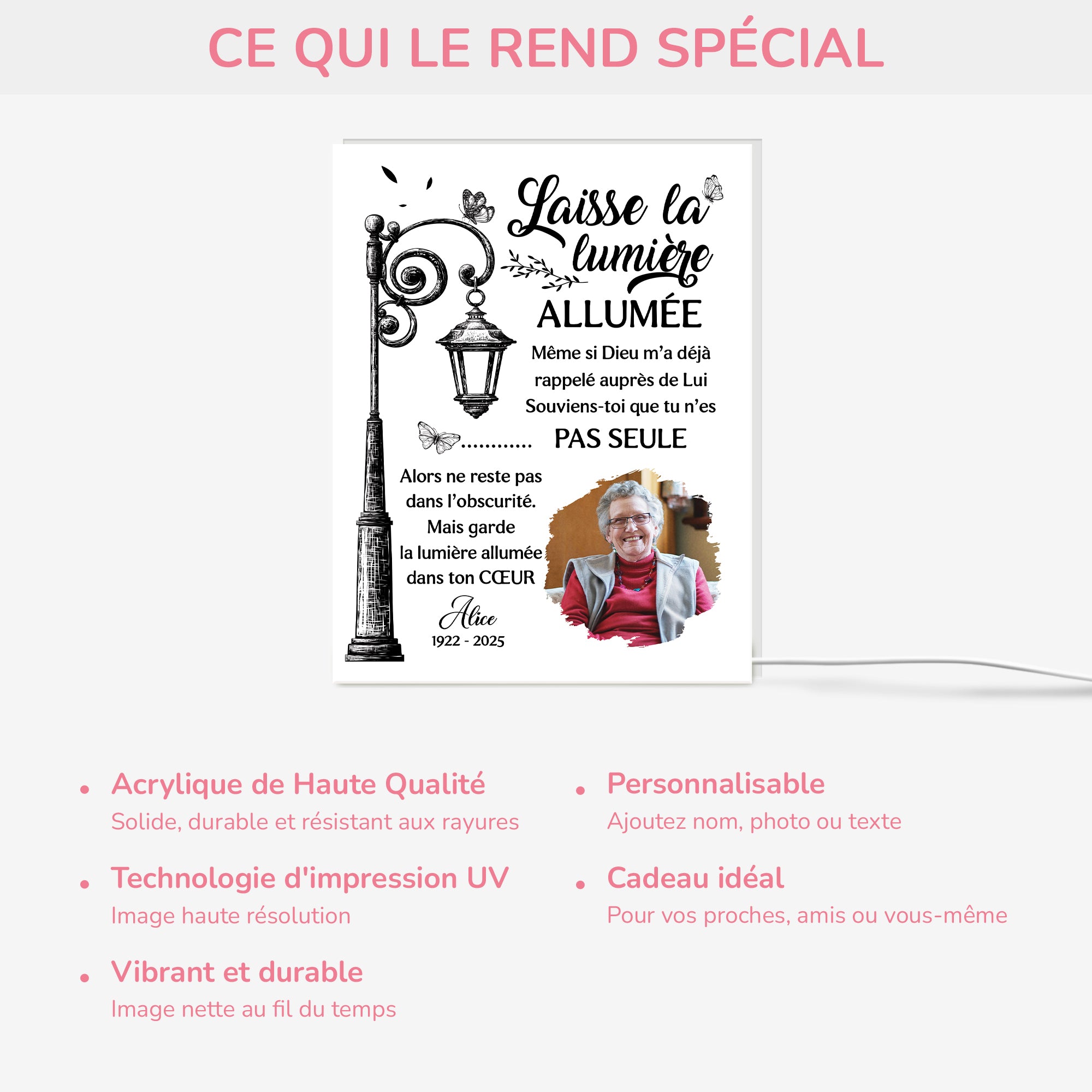 5241LFR4 lightbox personnalisable laisse la lumiere allumee cadeau commemoratif pour perte de maman 5241l6lna