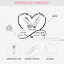 5242LFR3 lightbox personnalisable pour couple ensemble pour toujours version mains 5242l6tma