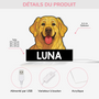 5253LFR3 lightbox personnalisable chien style vitrail 5253l3n5c