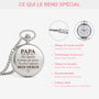 5258OFR4 montre de poche personnalisable papa toujours mon heros 5258o3qmb