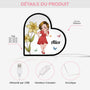 5262LFR3 lightbox personnalisable femme charmante avec fleurs 5262ltkta