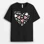 5264AFR1 tee shirt personnalise maman et ses petites coeurs 5264a3yaa