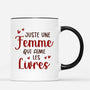 5271MFR3 mug personnalise femme juste une fille qui aime les livres 5271m3maa