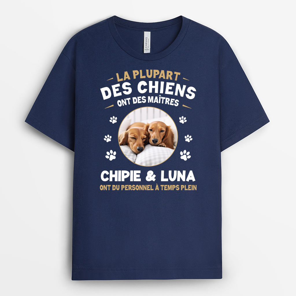 5288AFR2 tee shirt personnalise photo chien personnel a temps plein 5288a
