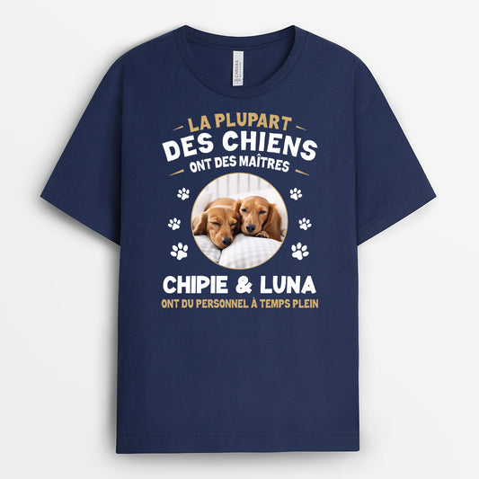 5288AFR2 tee shirt personnalise photo chien personnel a temps plein 5288a