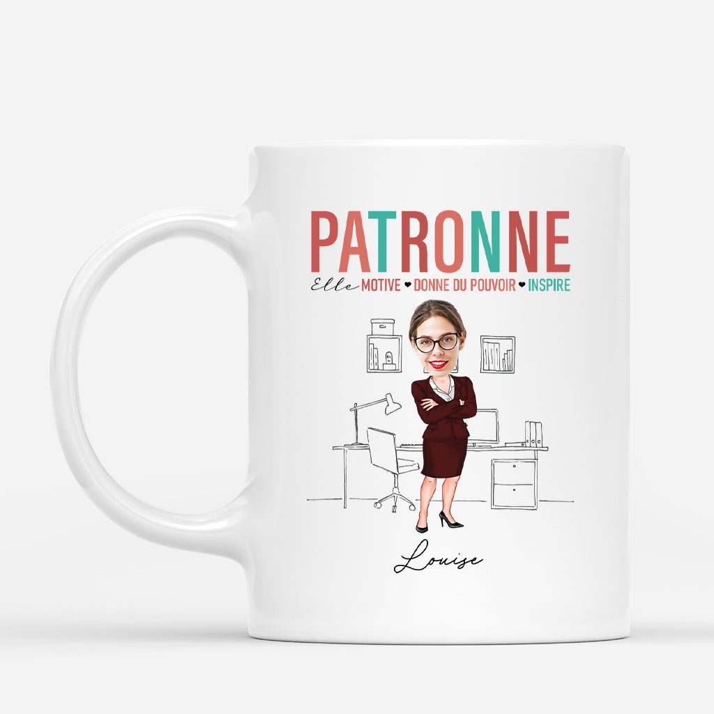 5292MFR1 mug personnalise patronne avec visage 5292m