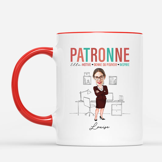 5292MFR2 mug personnalise patronne avec visage 5292m