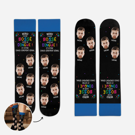 5294JFR1 chaussettes personnalisees collegue avec visages merci d_etre chaus surement genial 5294jktmo_97219ea6 1b32 403a 912c 2f95b7194399