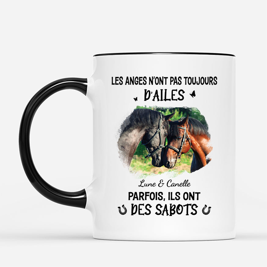 5297MFR2 mug personnalise cheval anges avec des sabots 5297mkq5u