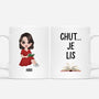 5298MFR1 mug personnalise pour les amoureux des livres chut je lis 5298m8lna
