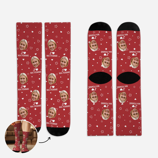 5302JFR1 chaussettes personnalisees couple jaime ma femmemon mari 5302j8lmg