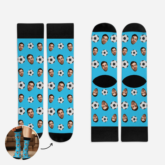 5306JFR1 chaussettes personnalisees avec visage homme sportive avec visage 5306j3lmb