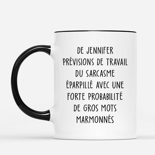 5317MFR2 mug personnalise collegue avec visage previsions de travail 5317m8t7o