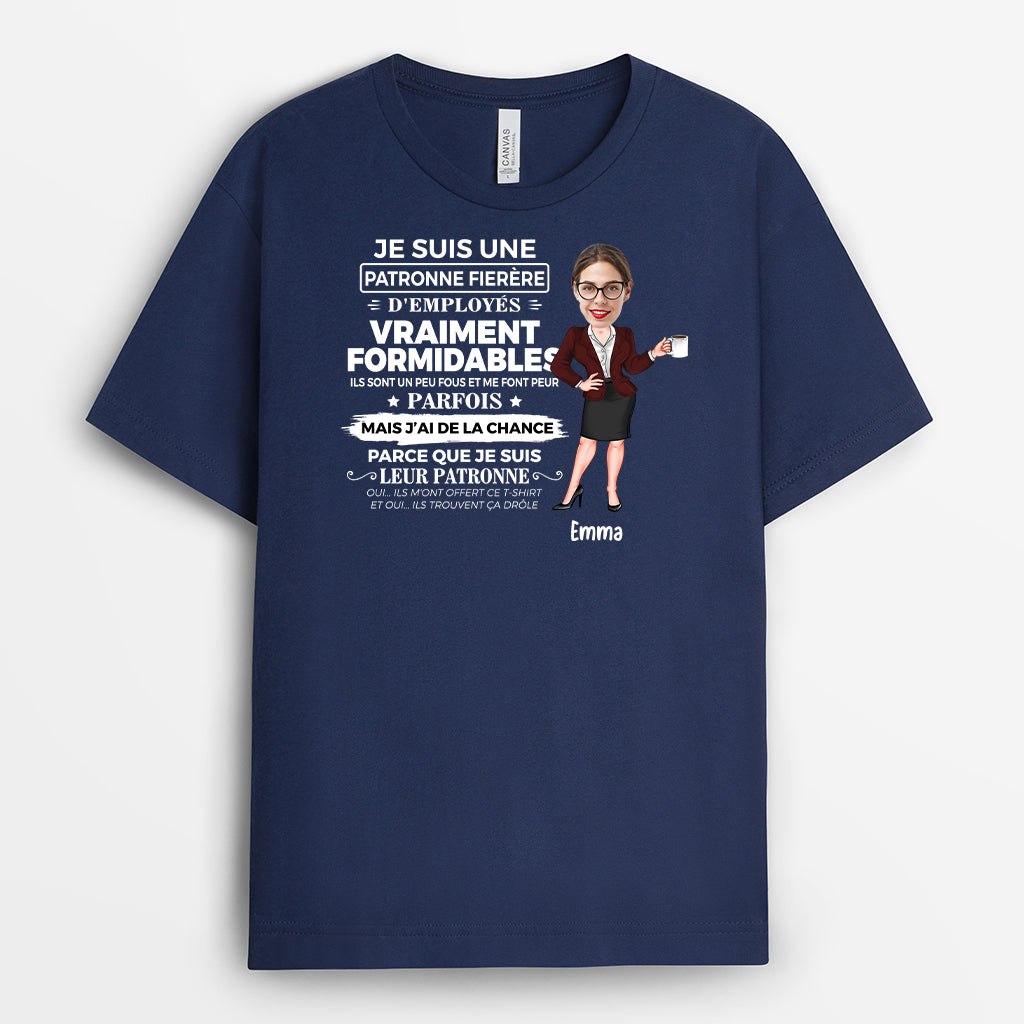 5338AFR2 t shirt personnalise collegue patron fier 5338atl0o