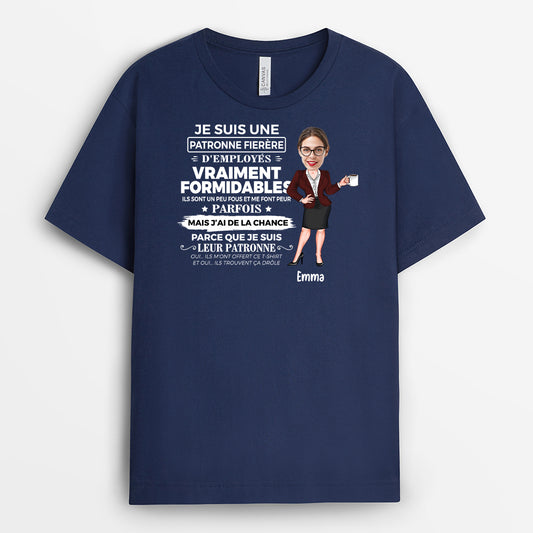 5338AFR2 t shirt personnalise collegue patron fier 5338atl0o