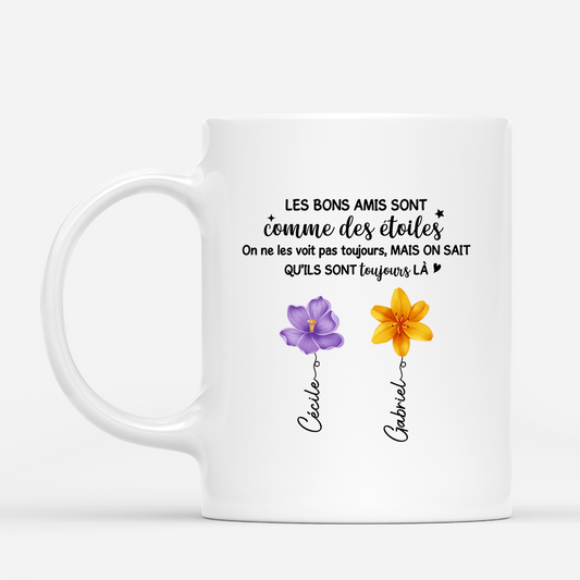 5342MFR1 mug personnalise bonnes amies comme des etoiles 5342mkv0f