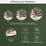 5349OFR3 orement noel en acrylique personnalise mamie bonhomme de neige avec coeurs rouges 5349o8lna