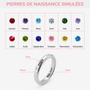 5358JFR5 bague personnalise prenom avec pierre de naissance 5358j0h5a