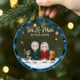 5360OFR2 ornement noel en acrylique personnalise couple toi moi et notre chat 5360okz0d