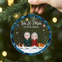 5360OFR2 ornement noel en acrylique personnalise couple toi moi et notre chien 5360okz0c