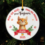 5362OFR1 ornement ceramique personnalise chat mon premier noel dans ma maison pour toujours 5362o8vzd