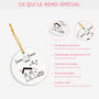 5375OFR4 ornement ceramique personnalise pour famille notre maison