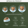 5379OFR3 ornement acrylique personnalise avec photo mon chat avec sapin de noel 5379okq5d