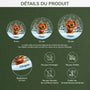 5379OFR3 ornement acrylique personnalise avec photo mon chien avec sapin de noel 5379okq5c