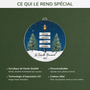 5381OFR4 ornement acrylique personnalise avec prenom lampadaire noel de famille 5381otuzi