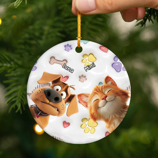 5382OFR2 ornement ceramique mon petit compagnon personnalise pour chien 5382o3kac