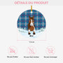 5387OFR3 ornement ceramique noel carreaux personnalise cheval 5387o6vau