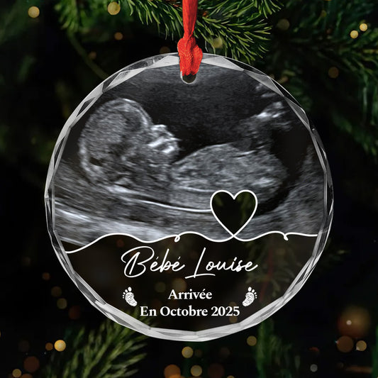 5396OFR1 ornement en verre personnalise arrivee de bebe 5396o8qta