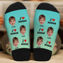 5402JFR2 chaussettes avec visage bebe personnalisees jaime papa 5402j3xzb