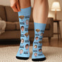 5402JFR3 chaussettes avec visage bebe personnalisees jaime papa 5402j3xzb