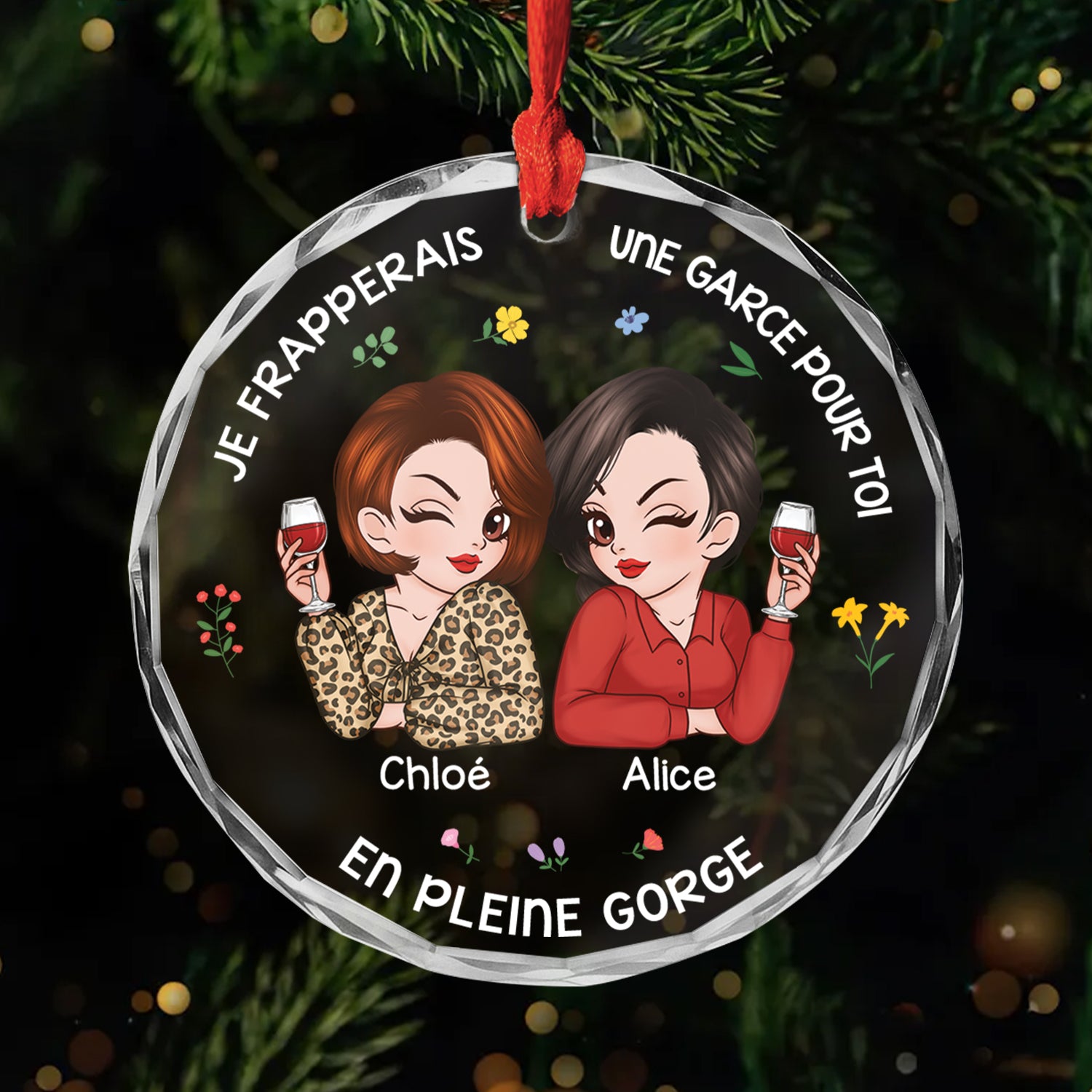 5404OFR1 ornement en verre ami personnalise je frapperais pour toi 5404o8hzf