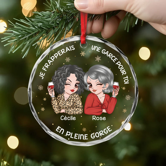 5404OFR2 ornement en verre ami personnalise je frapperais pour toi 5404o8hzf