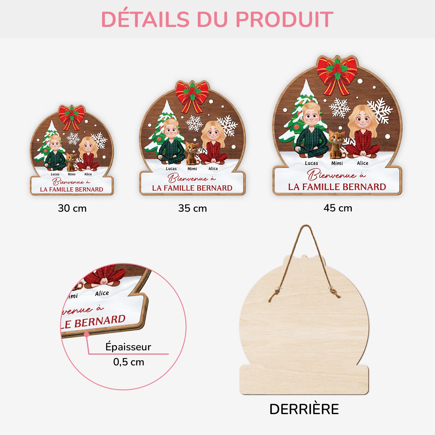 5409QFR3 plaque en bois personnalise couple avec chat bienvenue a notre famille 5409qkznd_1217a288 03b3 4e4f b938 80bad9e9a682