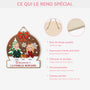 5409QFR4 plaque en bois personnalise couple avec chien bienvenue a notre famille 5409qkznc
