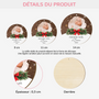 5413OFR3 ornement en bois a 1 couche personnalise avec photo premier noel de bebe 5413okt5k