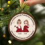 5422OFR2 ornement noel en bois a 2 couches personnalise une cousine est un morceau d_enfance 5422o6taf