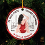 5423OFR1 ornement ceramique personnalise pour couple je veux juste toucher tes fesses 5423o6lzg