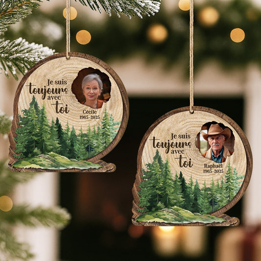 5425OFR2 ornement en bois a 1 couche commemoratif maman personnalise je suis toujours avec toi 5425o8zqa