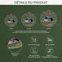 5428OFR3 ornement acrylique personnalise noel photo cher papa de bebe 5428oku5b