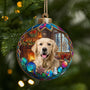 5432OFR1 ornement noel en bois a 2 couches personnalise pour chien mon petit compagnon noel 5432o3uac