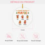5438OFR3 ornement ceramique personnalise noel la fournee preferee de mamie 5438okz0a